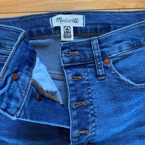 Madewell 10 inch high rise skinny jeans